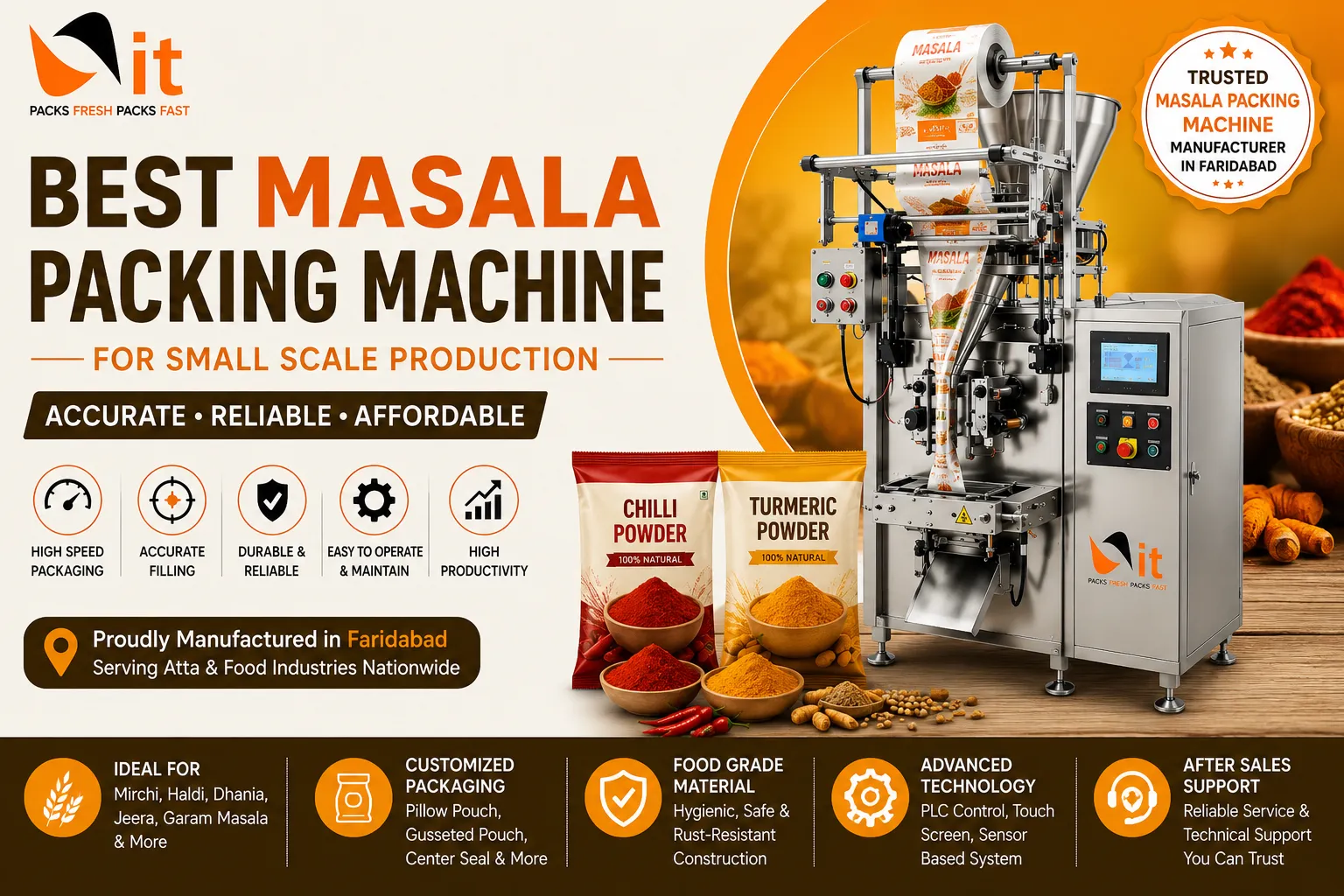 Best Masala Packing Machine for Small Scale Production