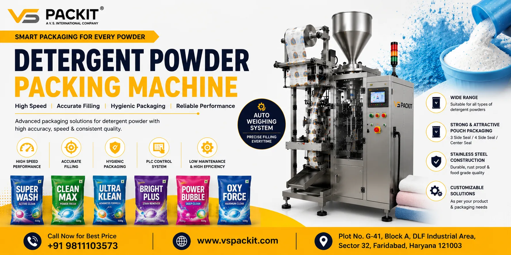 Detergent Powder Packing Machine