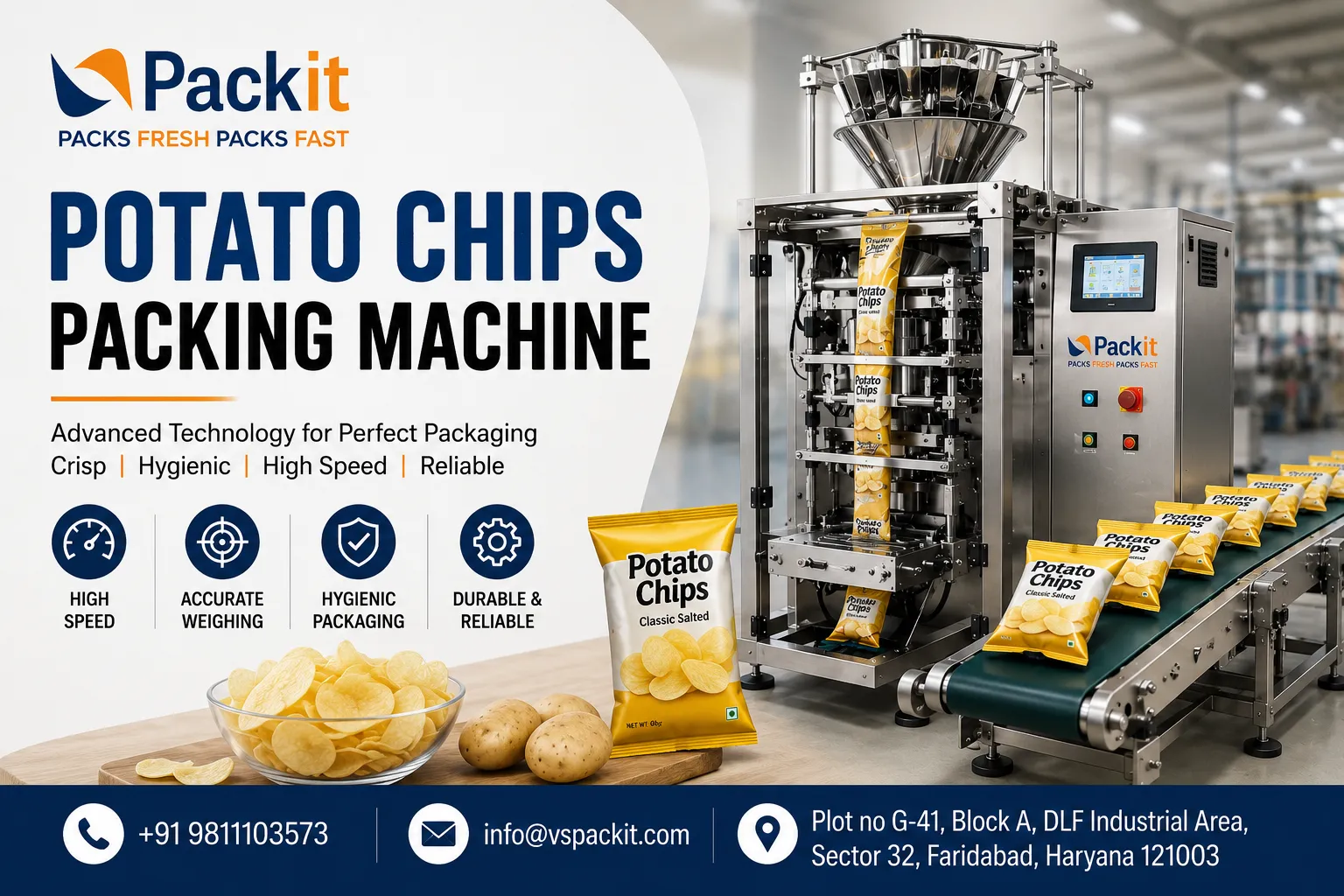 Potato Chips Packing Machine