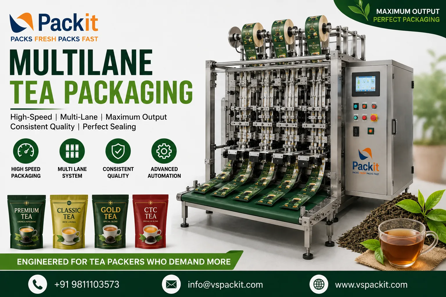 Multilane Tea Packaging