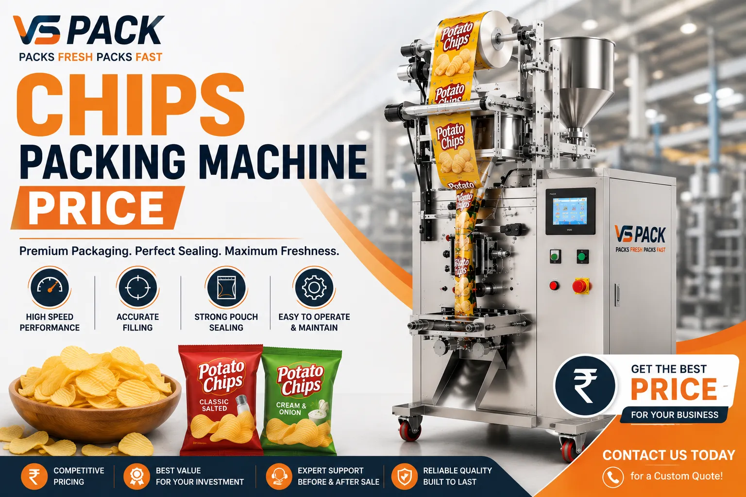 Chips Packing Machine Price